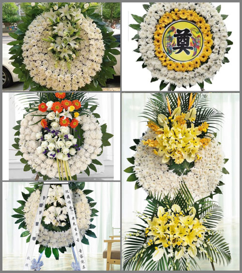 浙江省湖州安吉县孝丰镇花圈速递